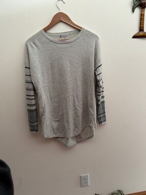 Smartwool Shadow Pine Crew Margarita Patterned Dot Sweater in Ash Heather